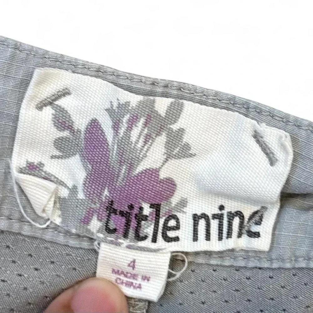 Vintage Title Nine Mesh Lined Short Mini Grey Skirt Womens Size 4 Mini Micro Y2K